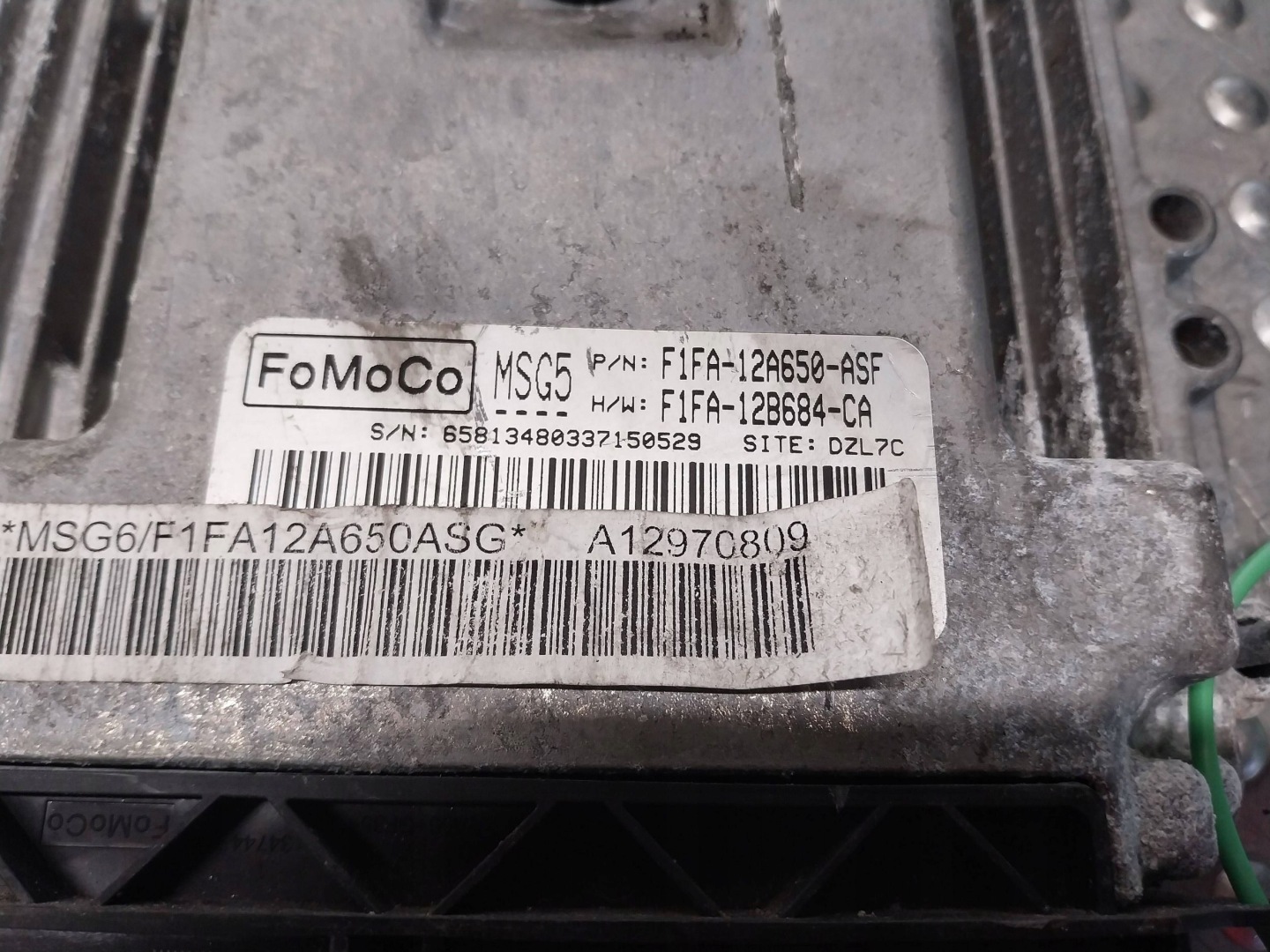 computer control unit of the engine F1FA-12A650-ASF FORD FOCUS MK3 1.0 ECOBOOST