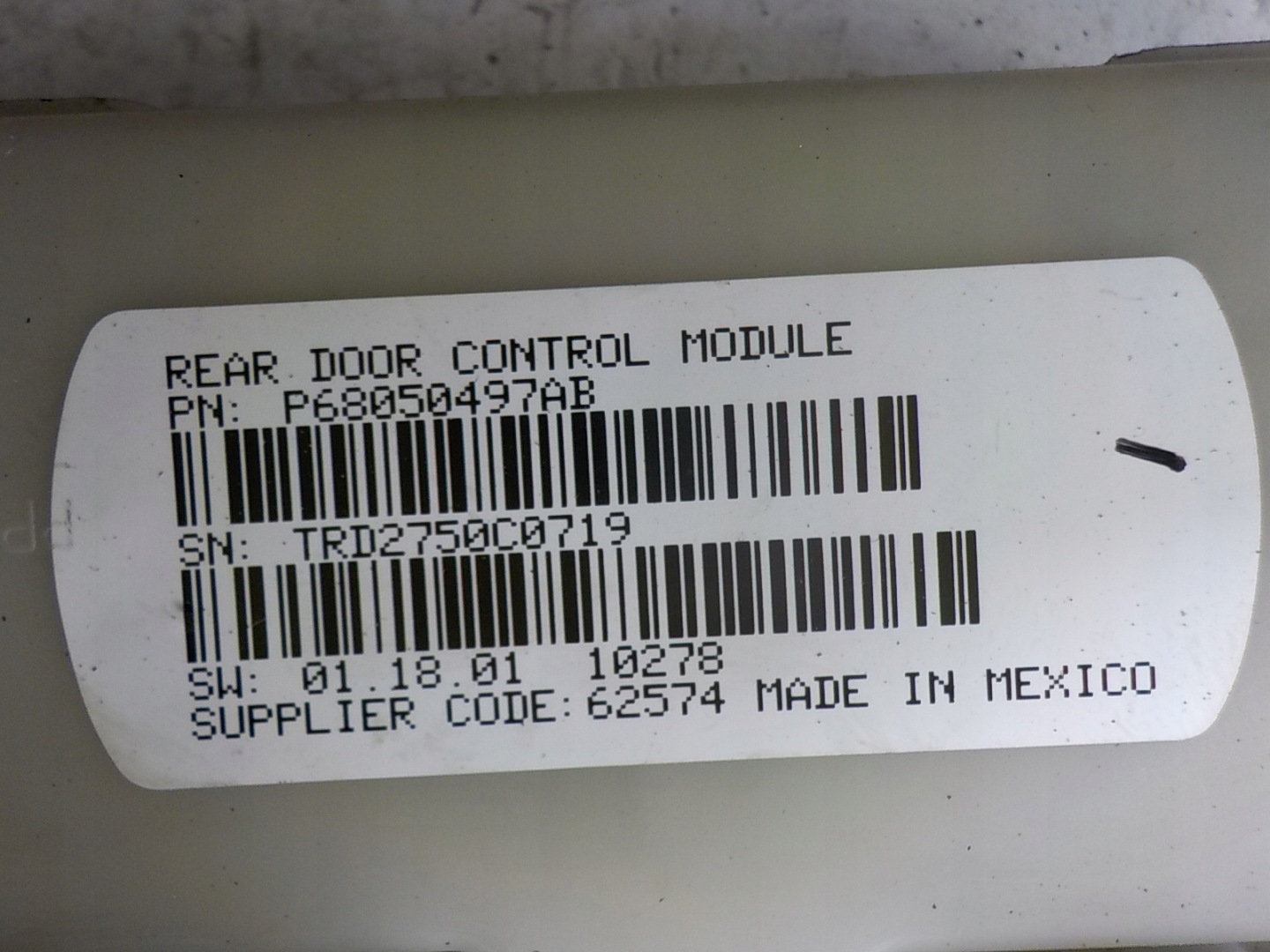 CHRYSLER GRAND VOYAGER V module door P68050497AB