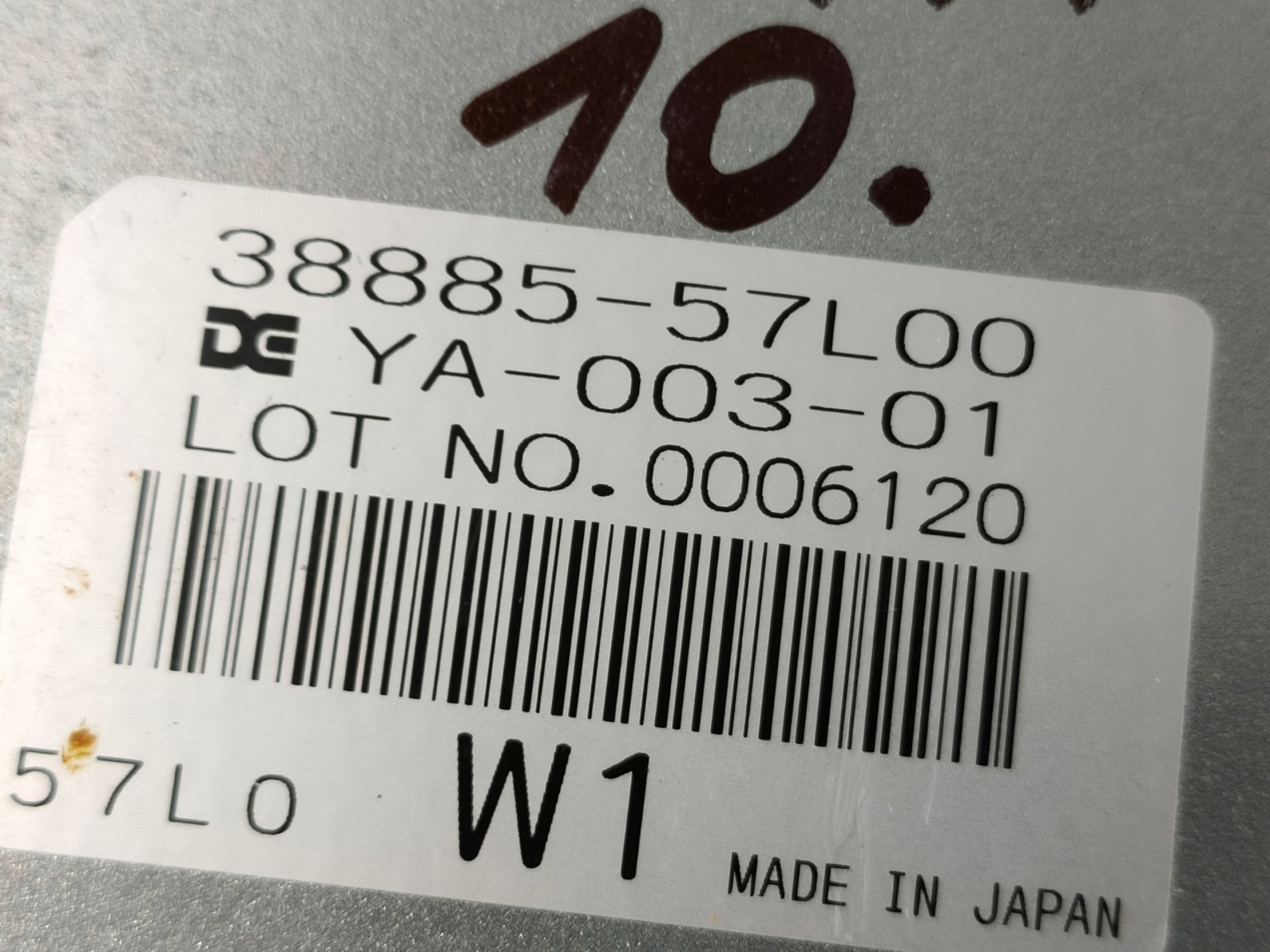 SUZUKI KIZASHI 09-14 module control unit transmission 38885-57L00 OE