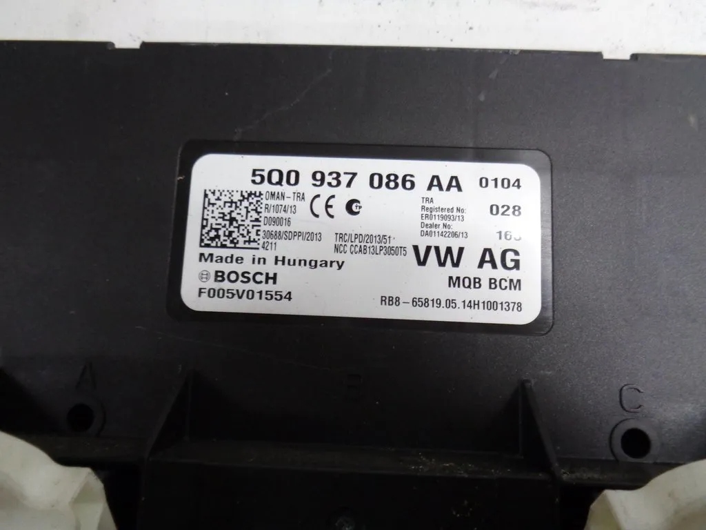 VW GOLF 7 OCTAVIA III module control unit KOMFORTU