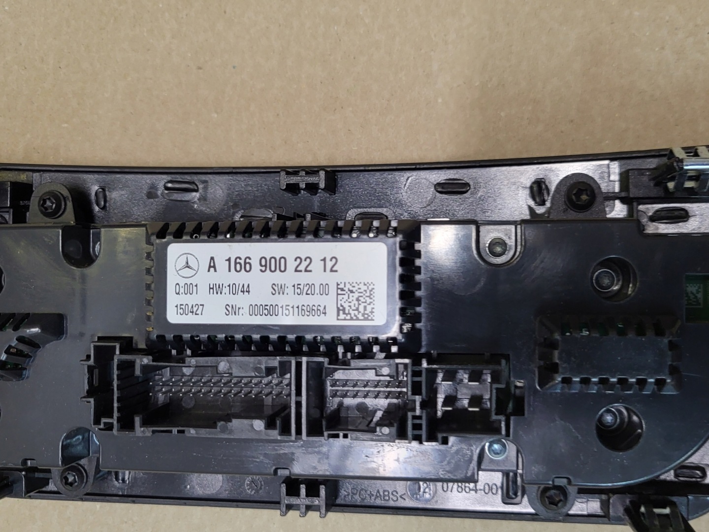 control panel NAWIEWEM REGULACJA OGRZEWANIA MERCEDES ML GL W166 OE EU