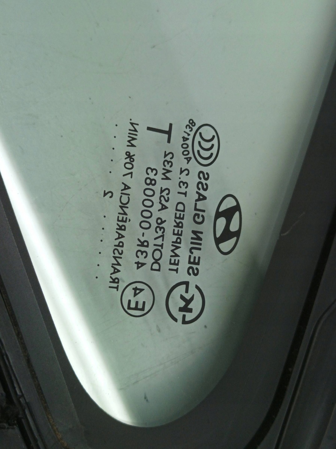 window bodywork right rear part 12 R Hyundai ix35 and (2009- )