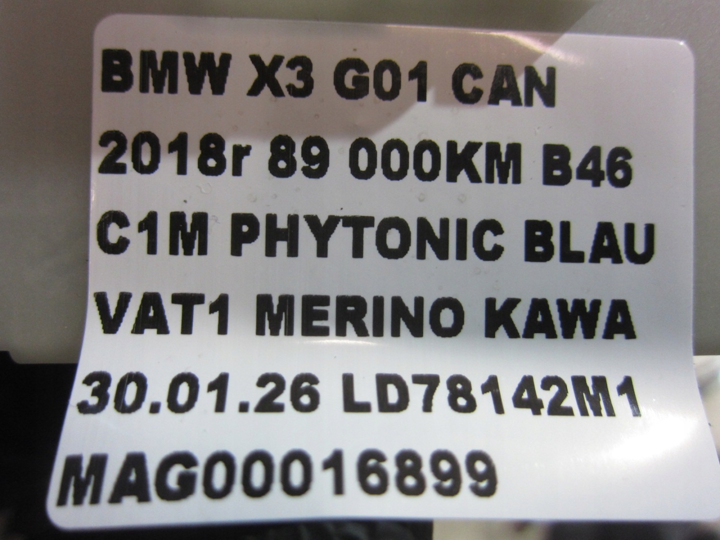 BMW X3 G01 G11 G30 8739634 61358739634 control unit bonnet boot module