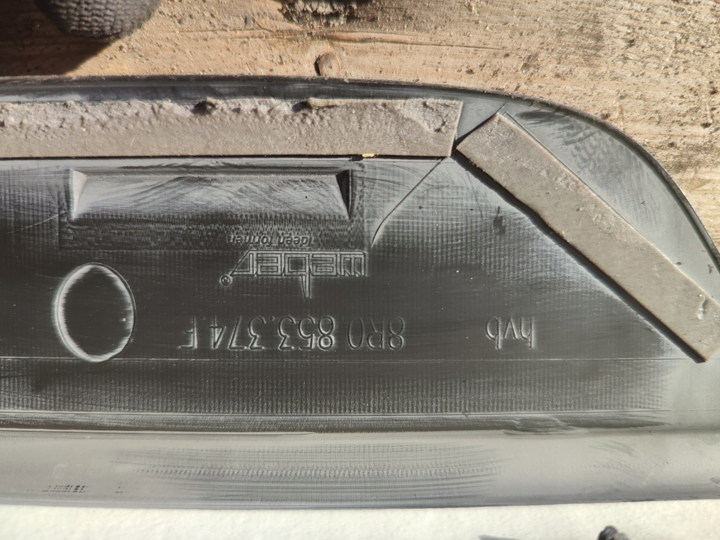 moulding threshold right front AUDI Q5 8R S LINE 8R0853374C