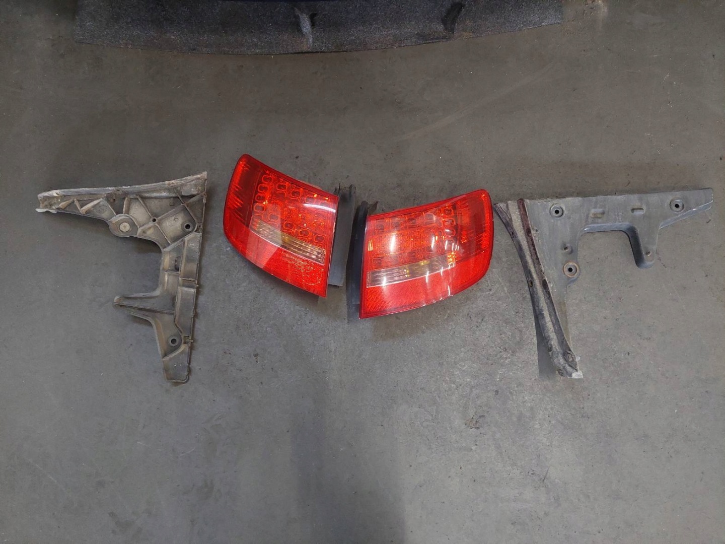complete rear part AUDI A6 C6 LY5K trunk door boot bumper rear part lights