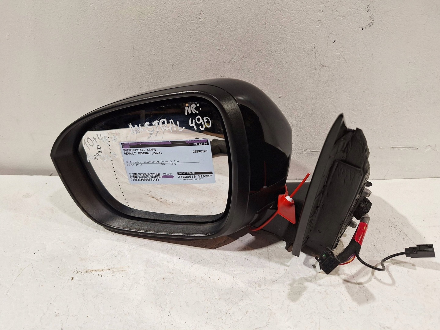 mirror exterior left 14 PIN KAMERA RENAULT AUSTRAL 22