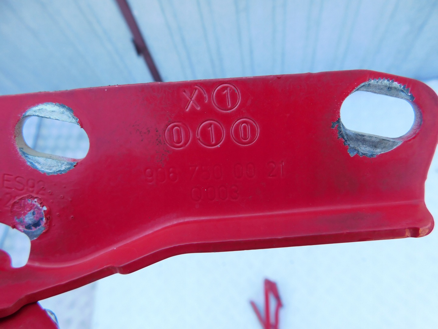 Mercedes Sprinter 906 VW Crafter hinge bonnet hinges 2 szt red nice