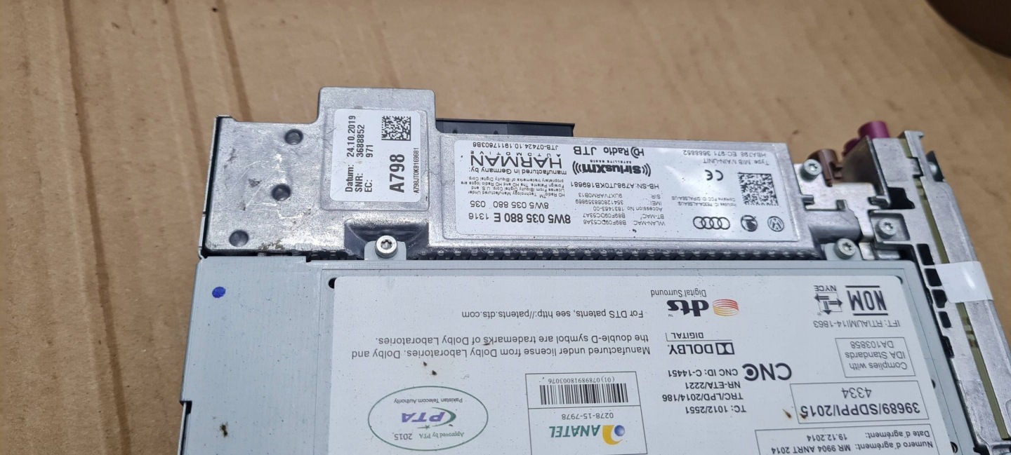 A5 8W S5 player MULTIMEDIA MMI navigation devices 8W5035880E A4 B9 8W S4 Q5 80A