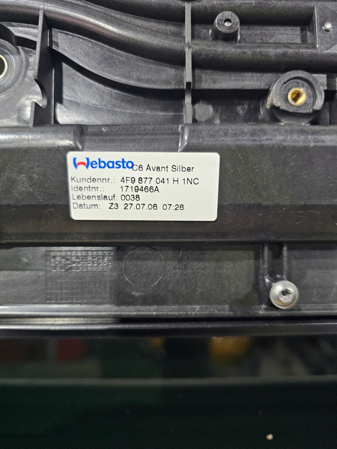 Schiebedach KOMPLET AUDI A6 C6 AVANT 4F9877041H