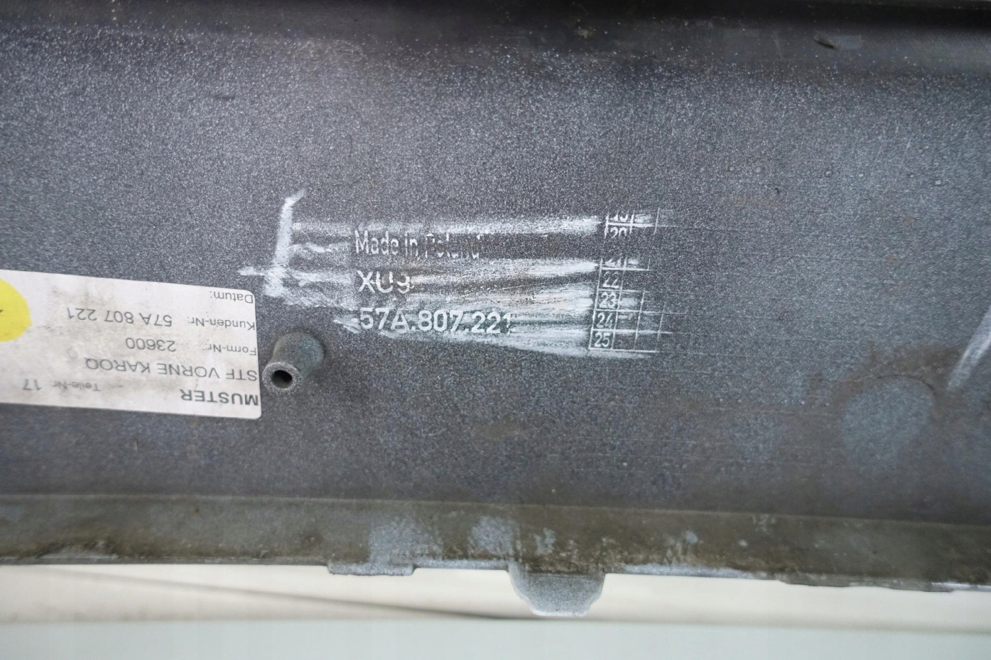 SKODA KAROQ 2017- bumper front front 57A807221
