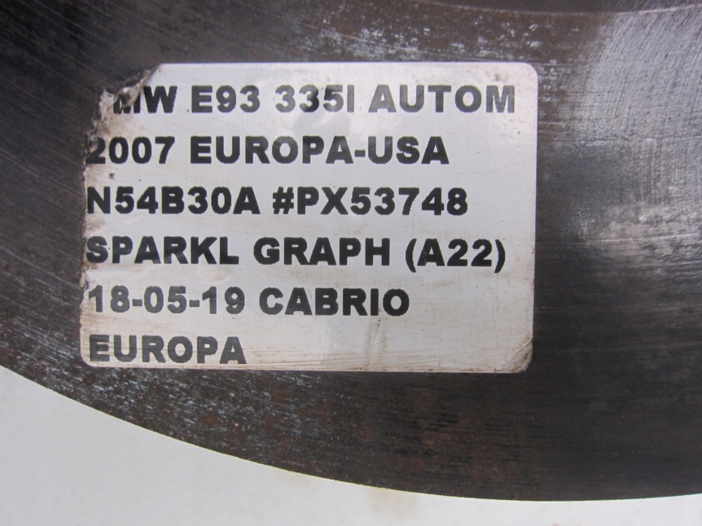 BMW E90 330i 335i discs brake front front 348X30 34116770729 ORYG