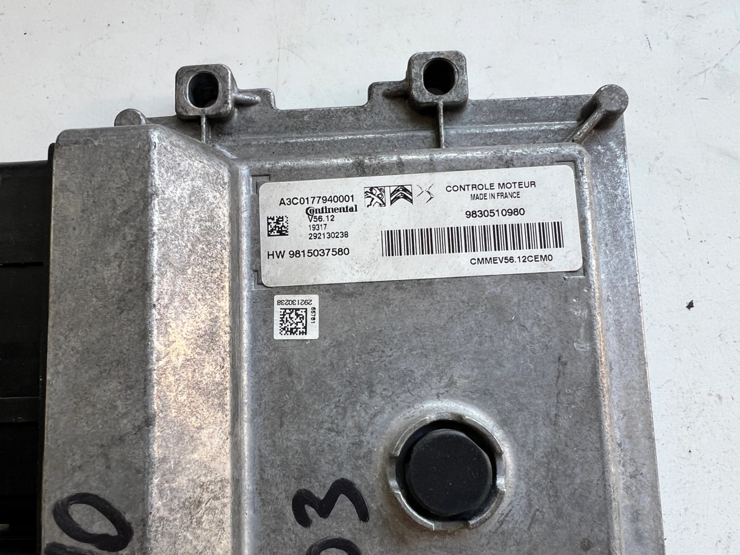 OPEL CORSA HM05 9830510980 9815037580 A3C0177940001 1.2 computer ECU