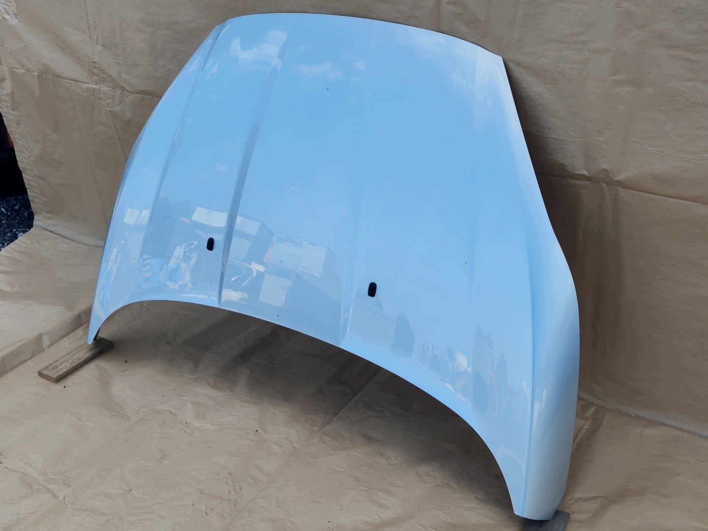 FORD FIESTA MK7 LIFT 2012-2017 bonnet front MOONDUST SILVER original