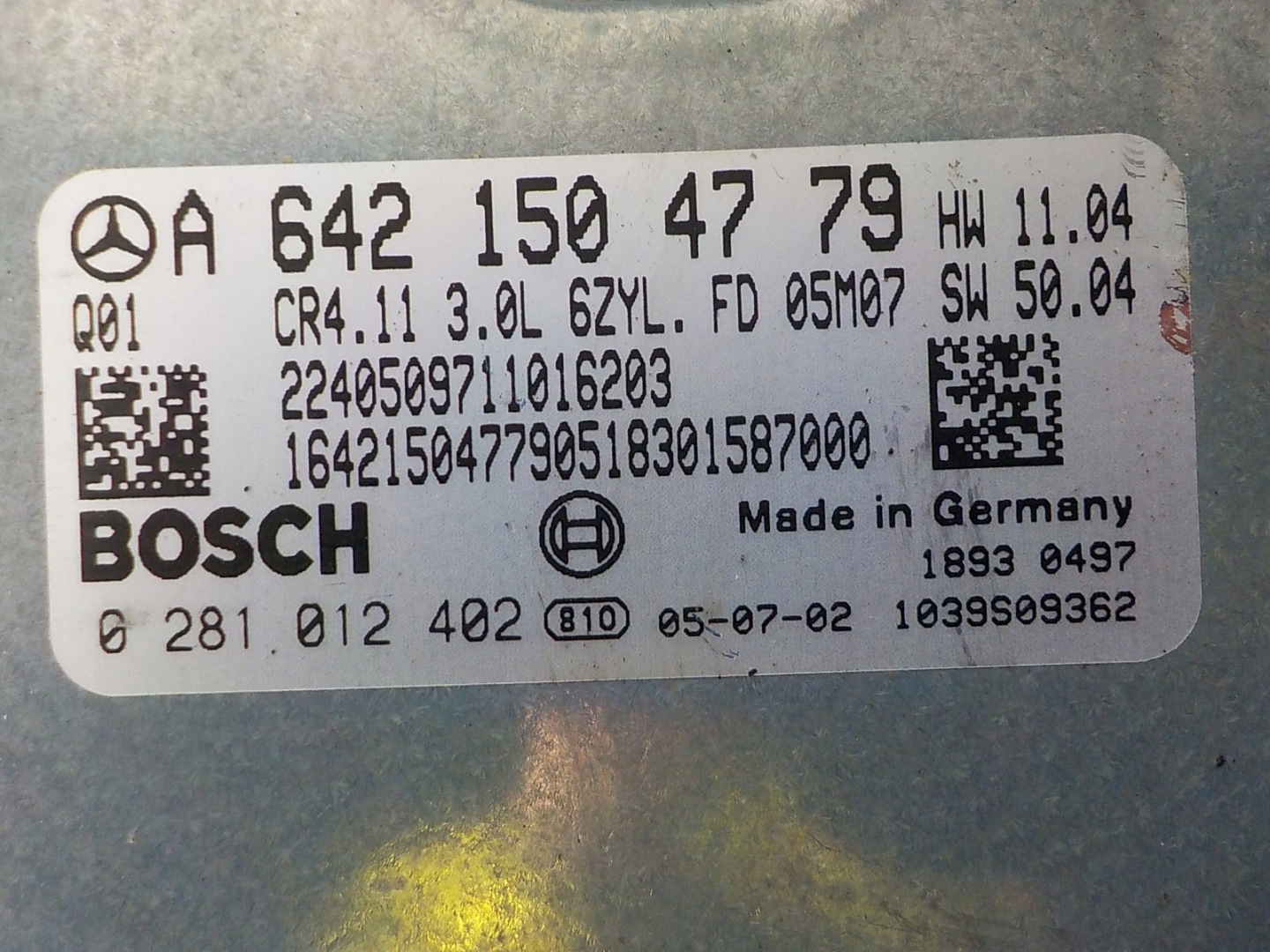 MERCEDES computer Centralina A6421504779 0281012402