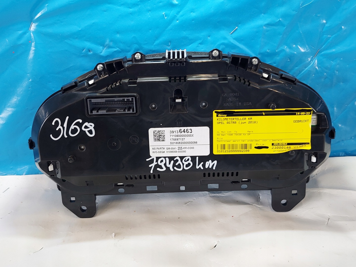 dials clock OPEL ASTRA K 2018r 1.6 T 39136463