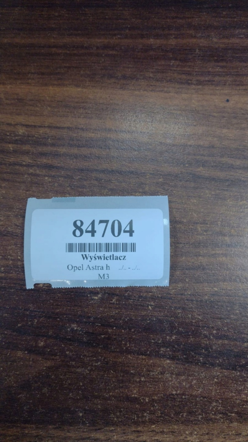 OPEL ASTRA H display 102487000