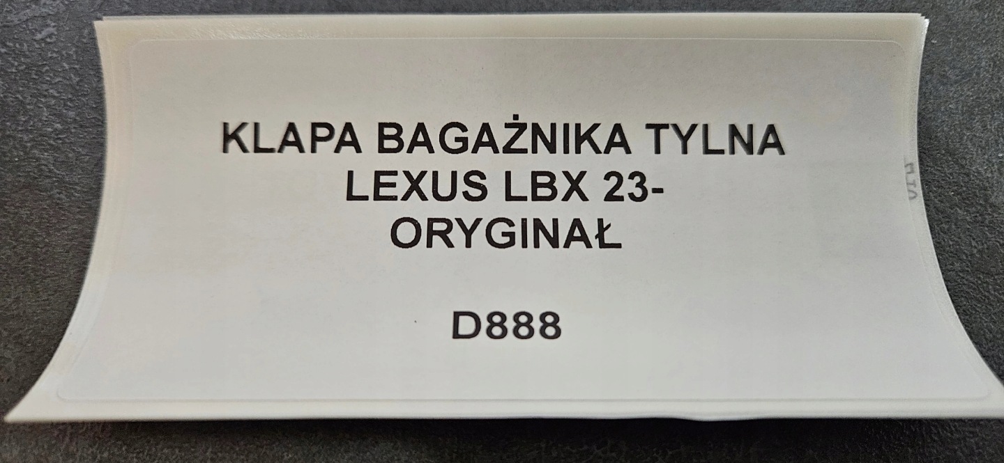 trunk door boot rear LEXUS LBX 23- original