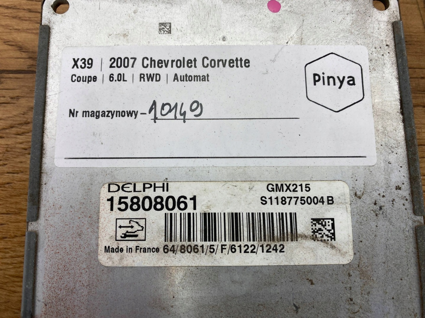 Module Unité de contrôle de la suspension Chevrolet Corvette C6 2005+