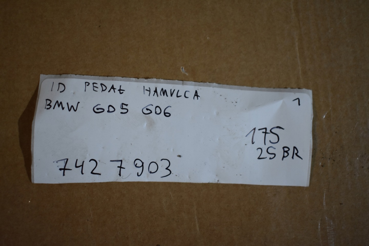 IDEALNY PEDAL Bremse BMW G05 G06 1
