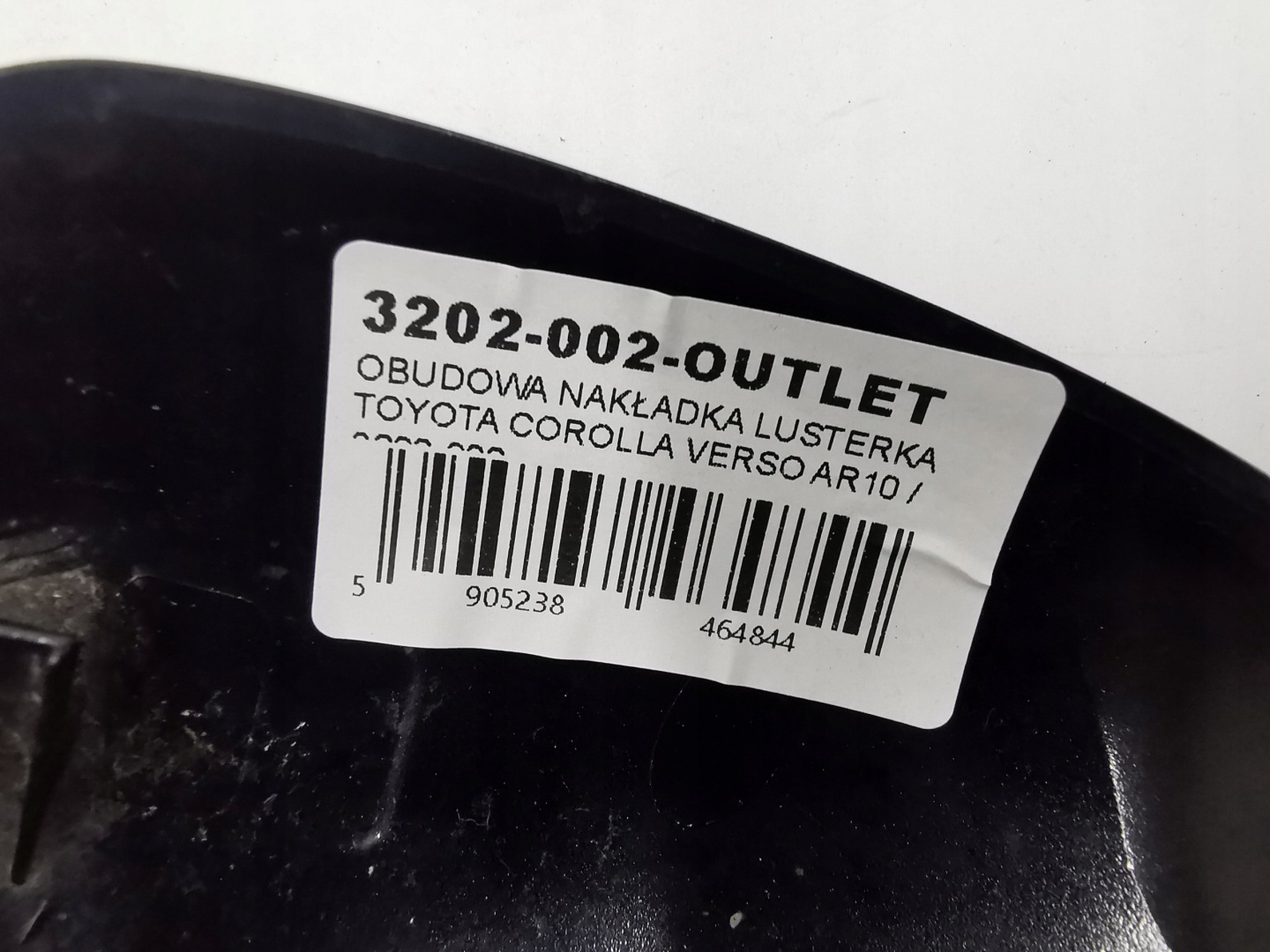cover cap mirrors TOYOTA COROLLA VERSO AR10 / 3202-002