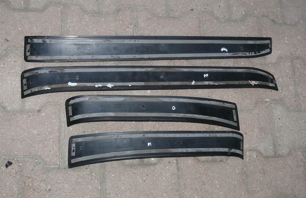 mouldings covers caps of the threshold front rear part AUDI A4 B6