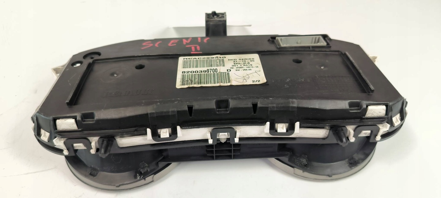 dials clock 8200399700D RENAULT SCENIC II