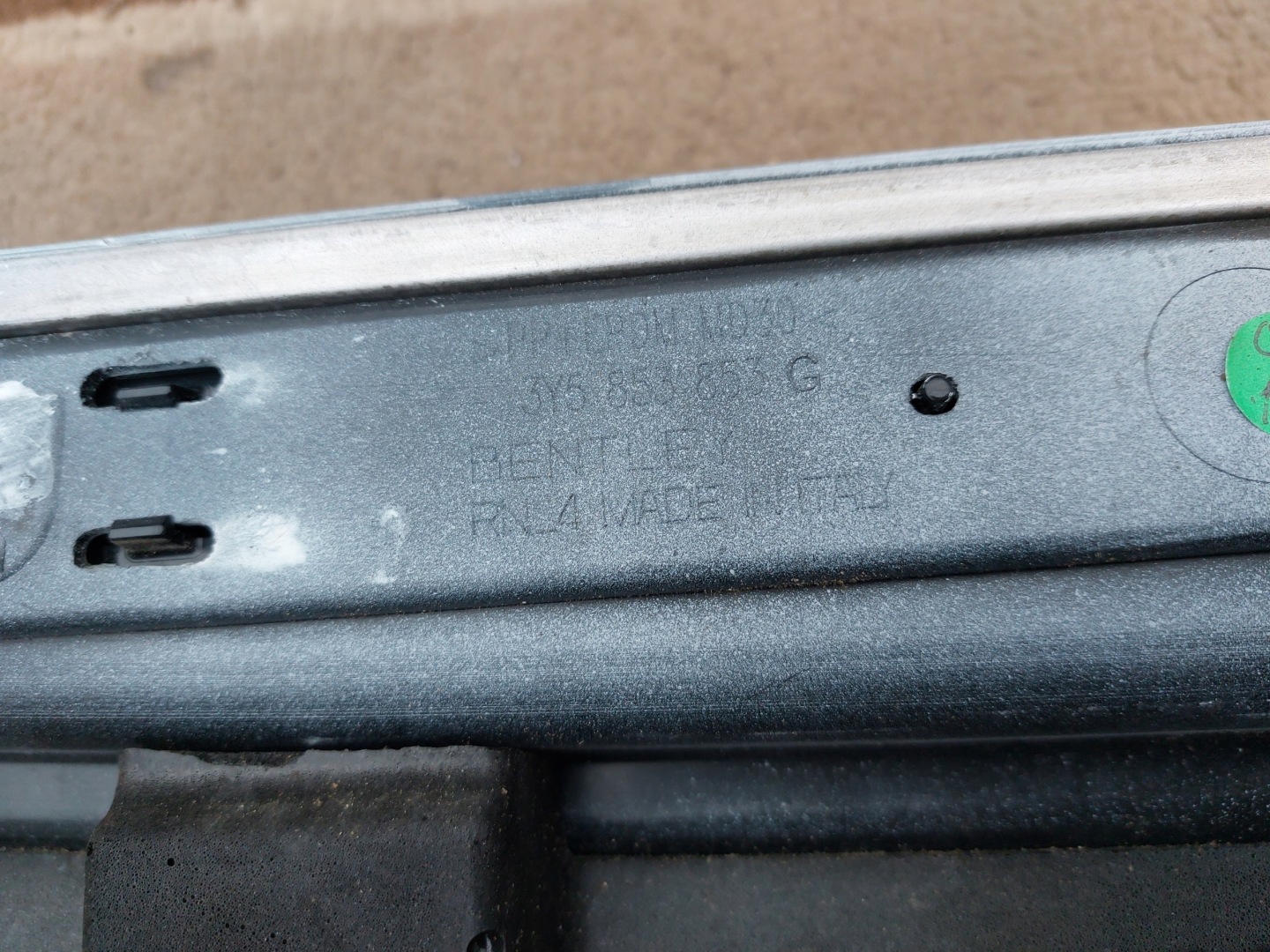 moulding threshold left BENTLEY MULSANNE 15r L999