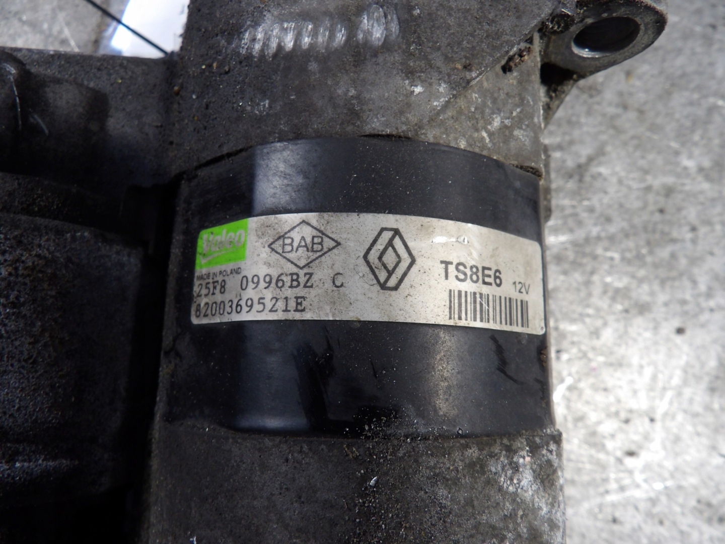 Renault Clio III starter 1,2B 8200369521E TS8E6
