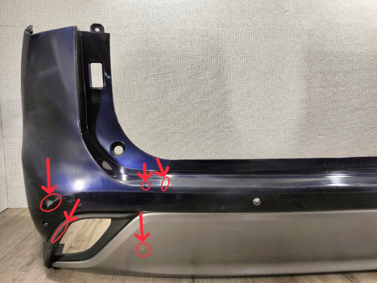 TOYOTA HIGHLANDER IV 2019-> bumper rear part 52159-0E170