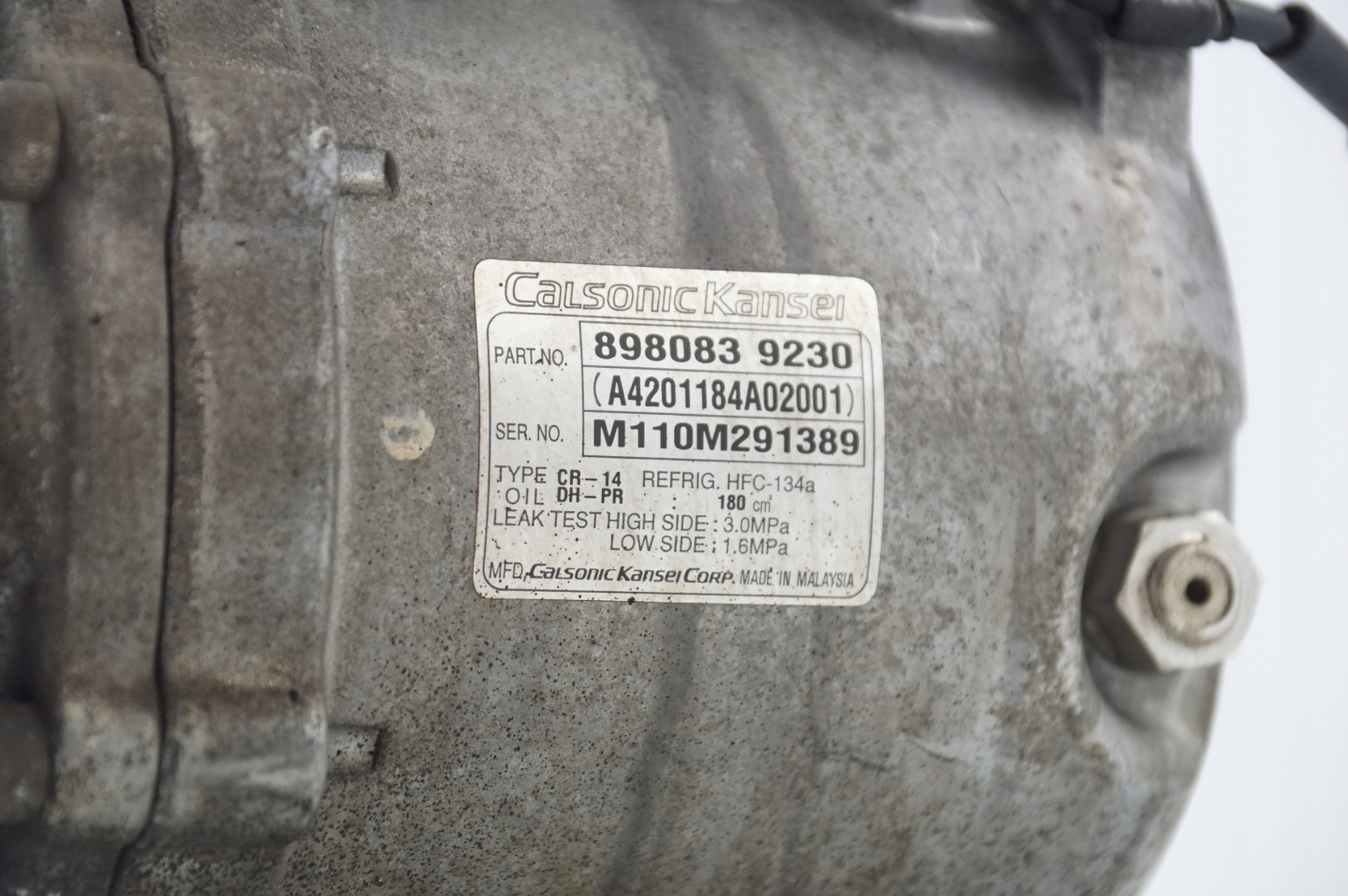 Klimakompressor klimaanlage 8980839230 ISUZU D-MAX
