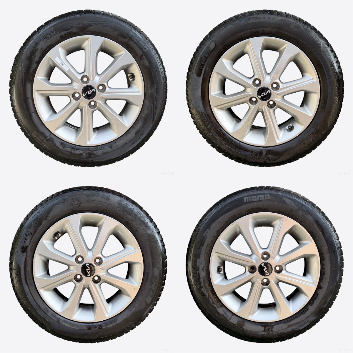 wheels tyres discs KIA STONIC MOMO 185/65/15" 6MM winter M+S