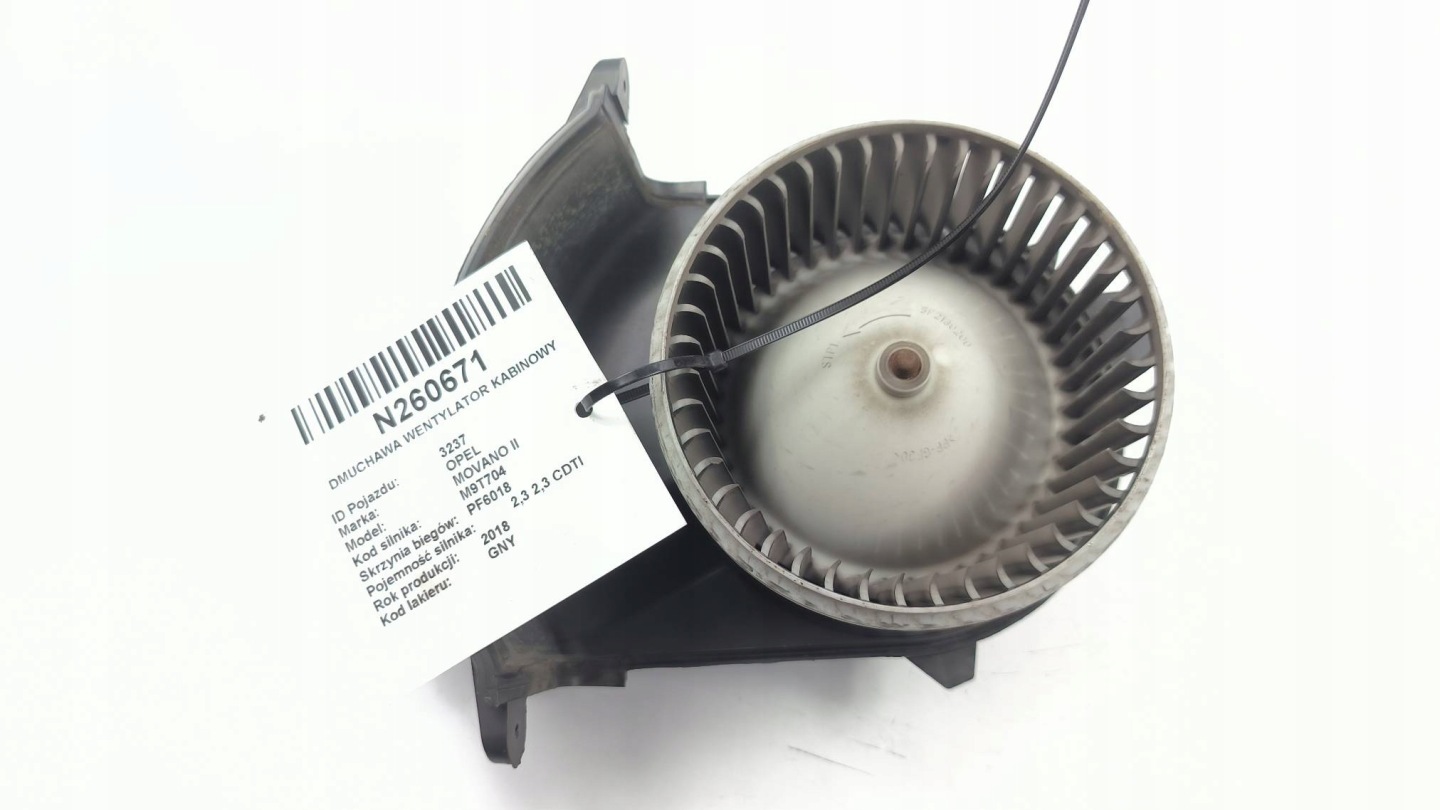 heating fan cab 173830100 OPEL MOVANO II B