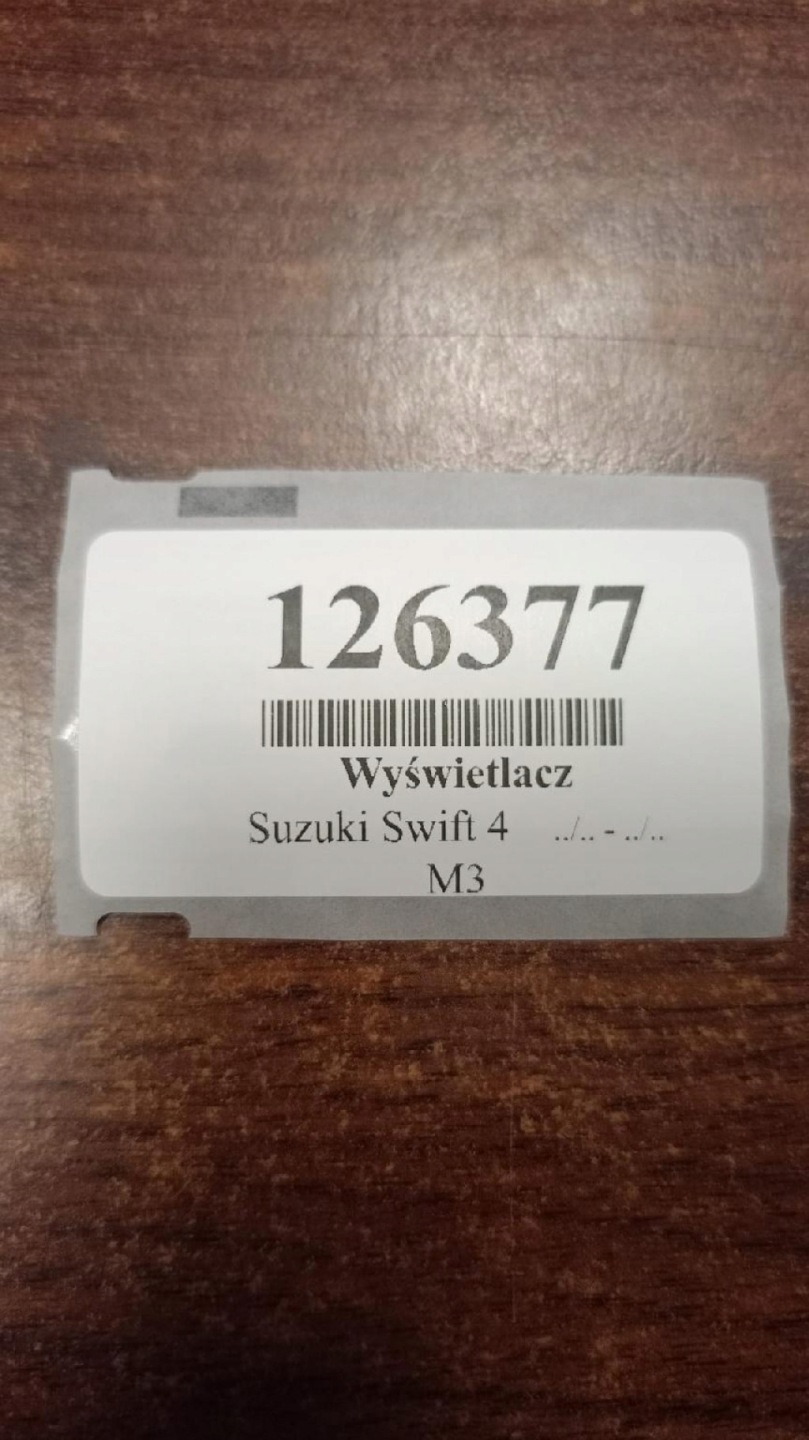 SUZUKI SWIFT IV display 3460063J51
