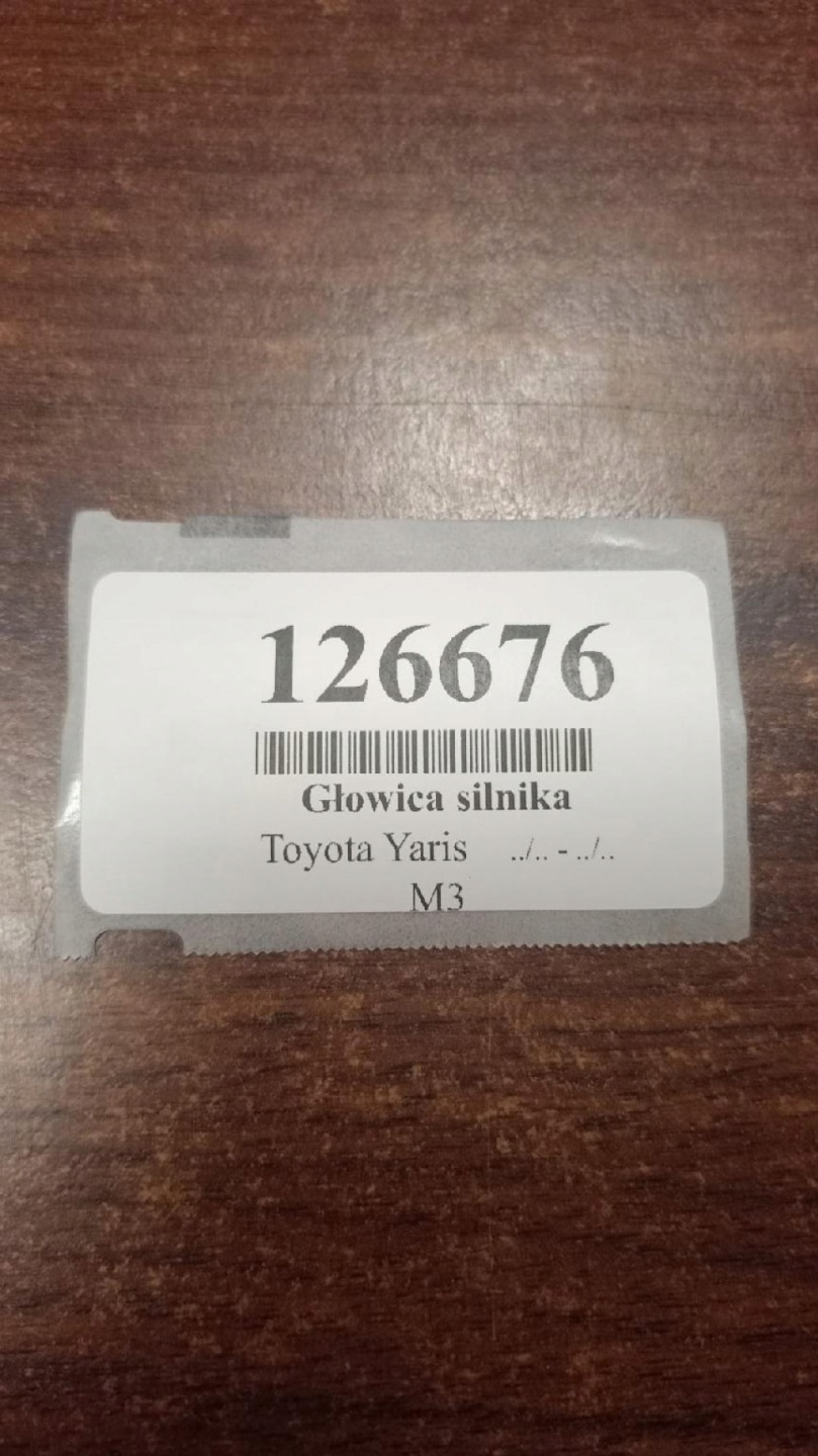 TOYOTA YARIS e 1.3 TESTATA Motore