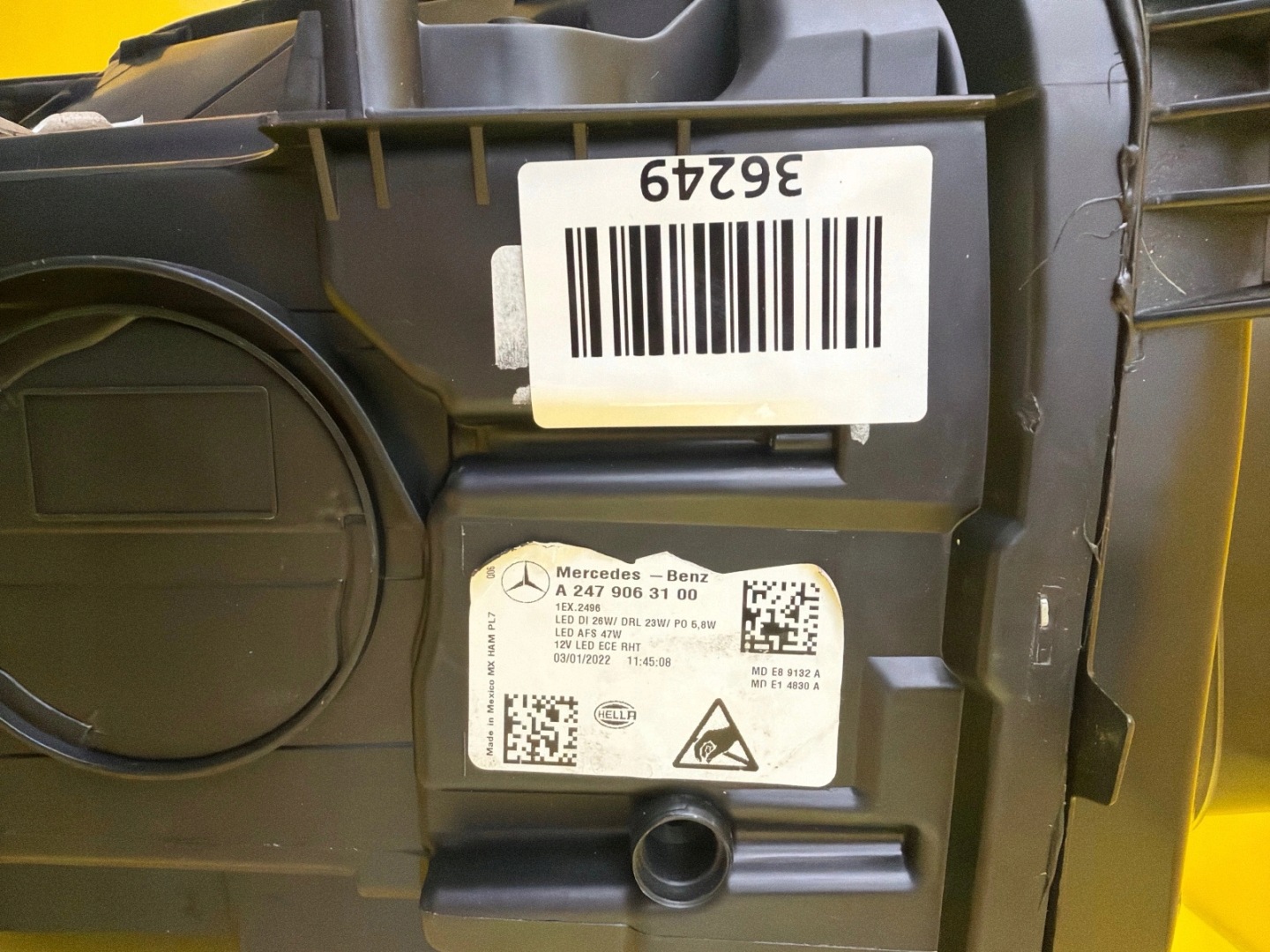 light left Mercedes GLB W247 Full Led A2479063100 2019-2023