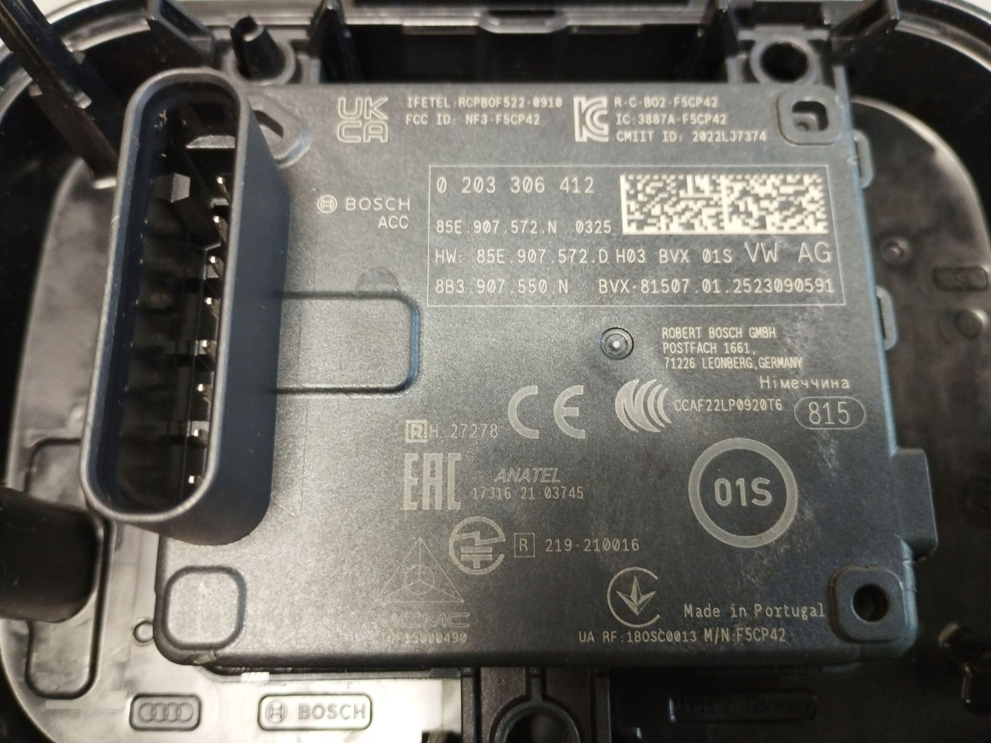 Audi A5 B10 RADAR Sensor ACC 85E907572N