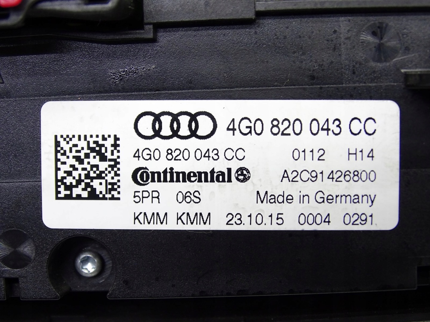 PANEL klími klimatizaci AUDI A6 C7 A7 4G LIFT 4G0820043CC