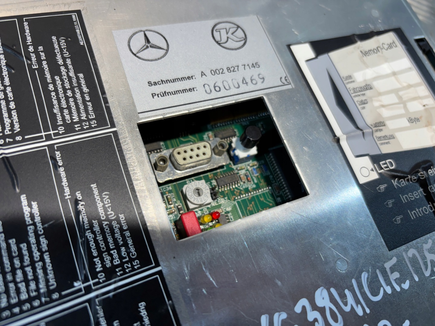 control unit ECU Mercedes A0028277145