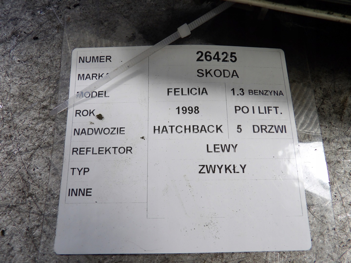 Skoda Felicia light front left 246149-00
