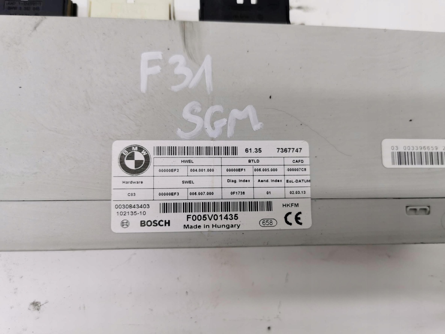 module bonnet boot BMW SERIA 3 F31 7367747