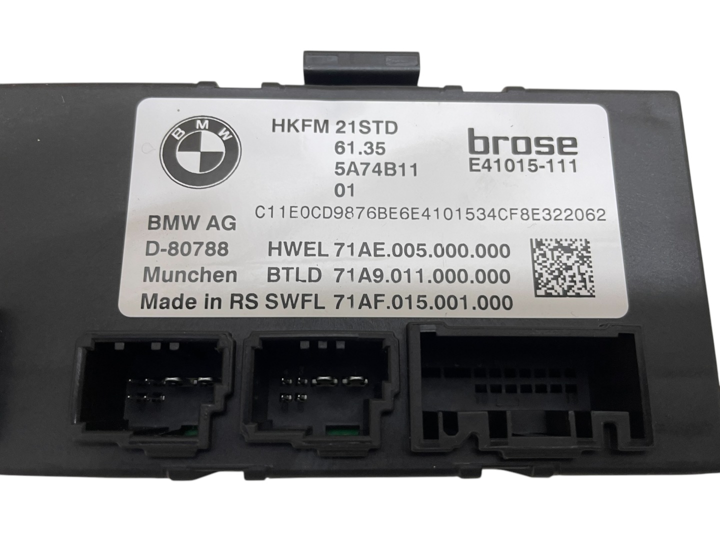 damper bonnet boot + module BMW i7 7 G70 IDEAL