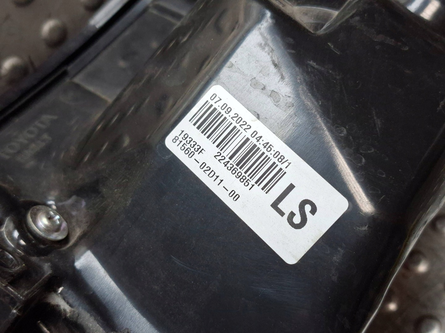 light rear part left TOYOTA COROLLA E21 sedan 18- EU 81560-02D11