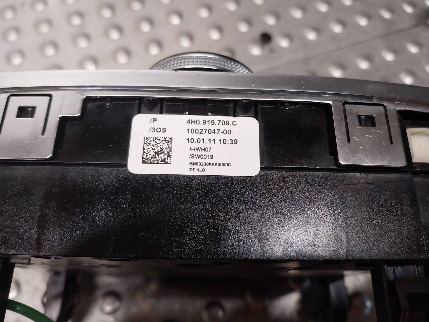 control panel MMI rear part 4H0919709C AUDI A8 D4 4H