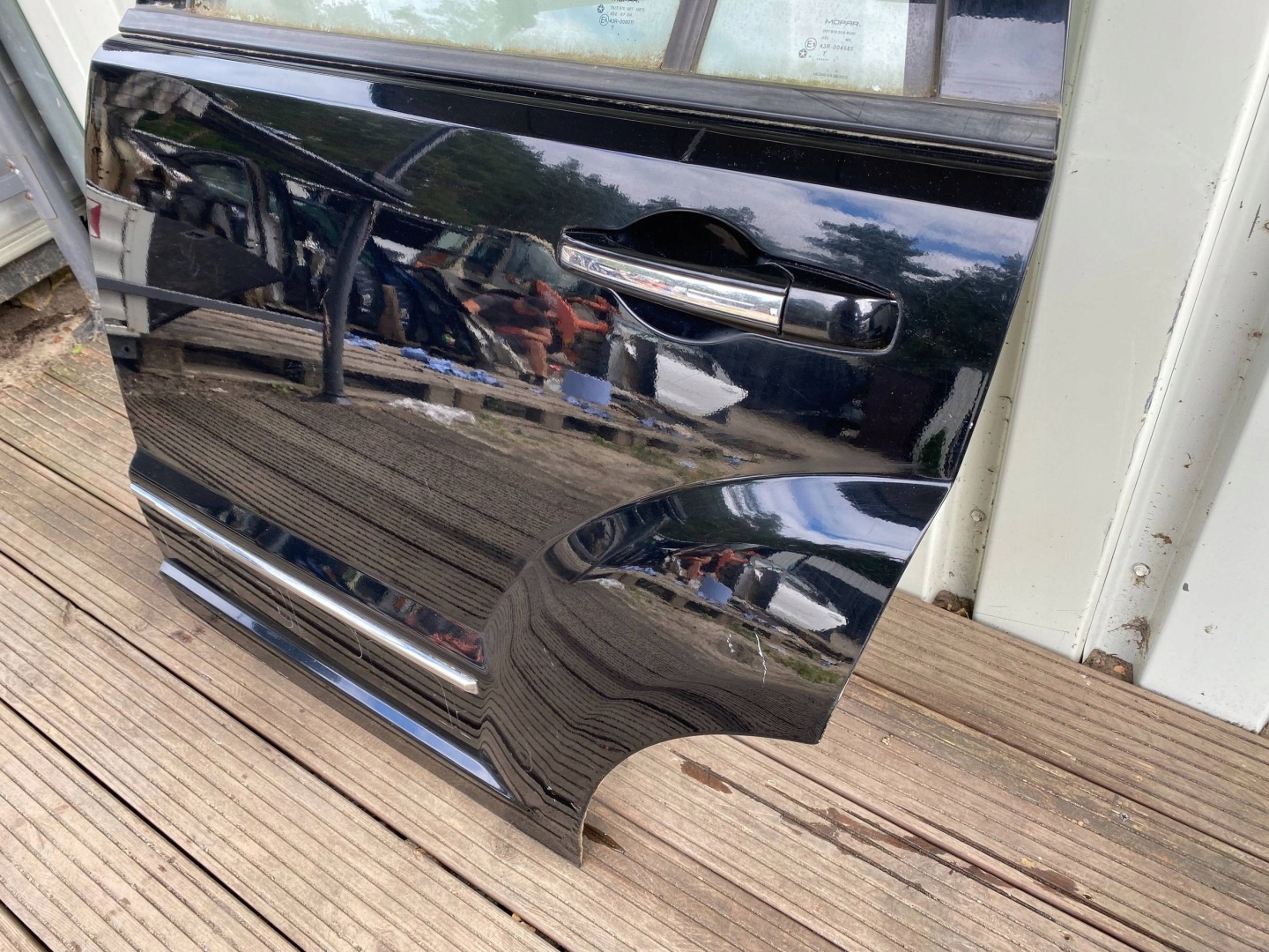DODGE CALIBER complete door left rear part rear. PX8 black