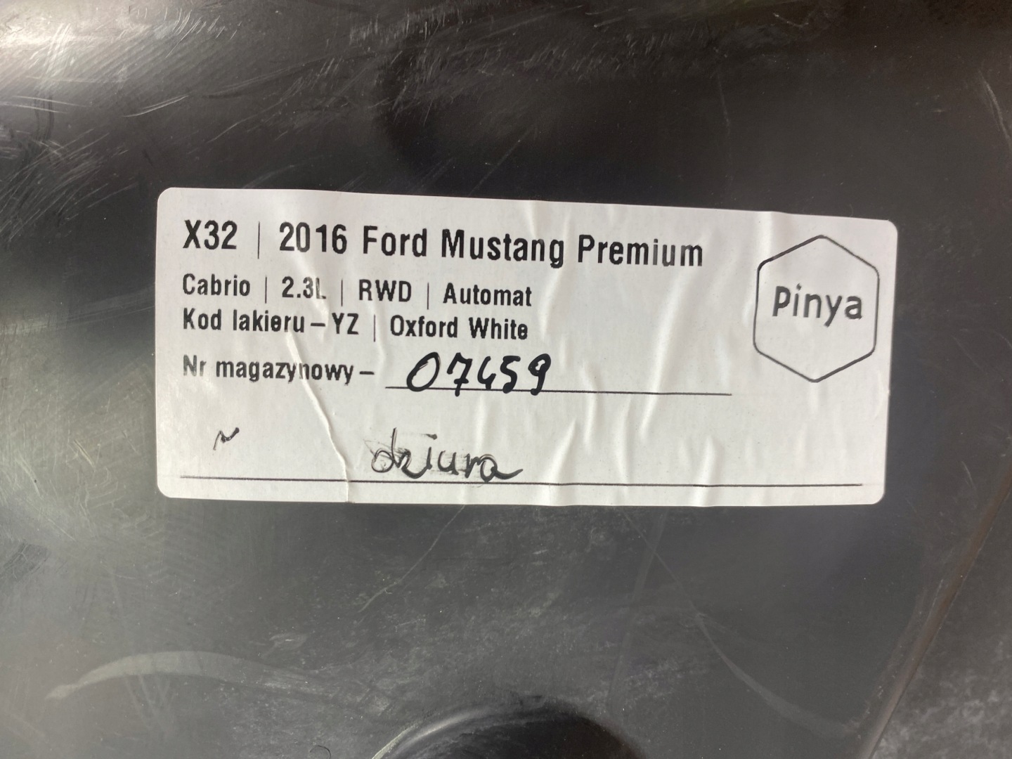 mudguard fender front right Ford Mustang VI 2015+