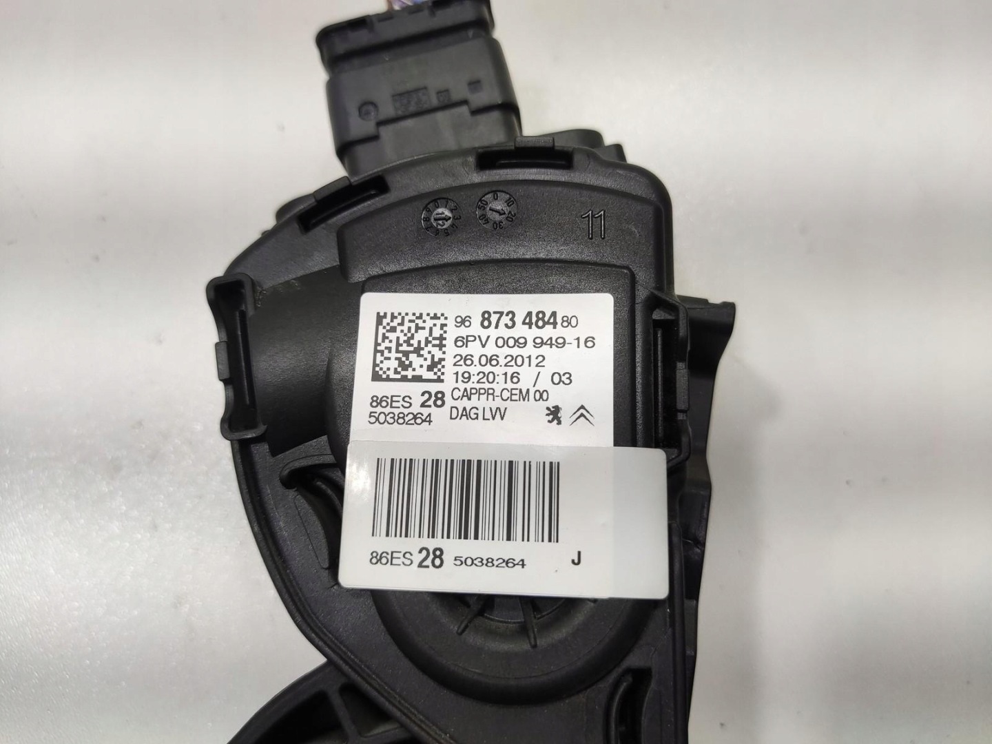accelerator pedal PEUGEOT RCZ 1.6 THP 2009-2015 9687348480