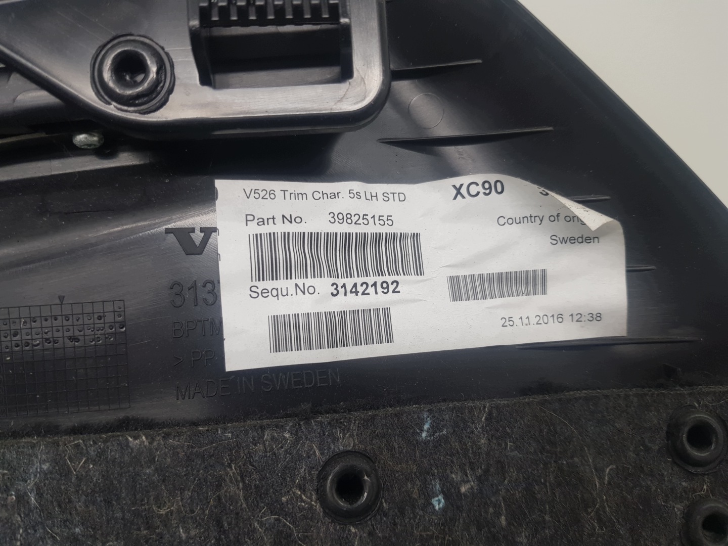 side left boot VOLVO XC90 II 2019 39825155