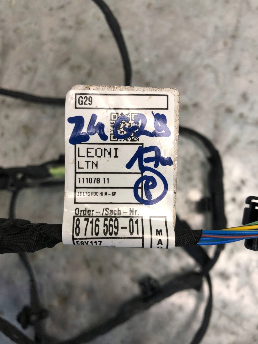 cablaggio PRZEWODOW Paraurti BMW Z4 G29 8716569
