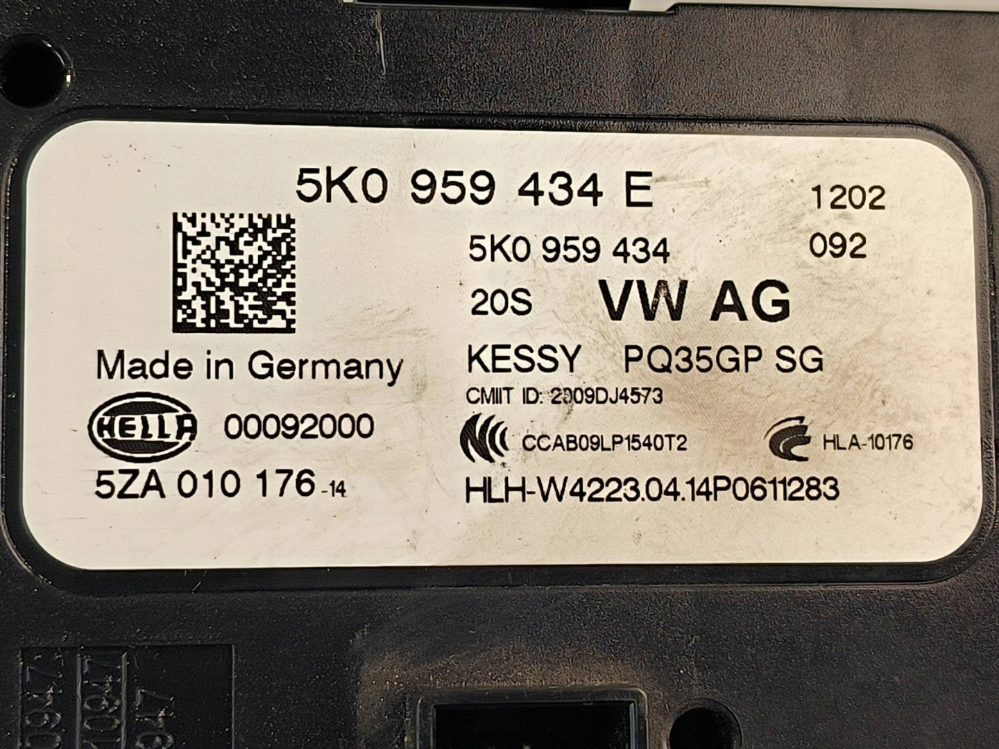 module 5K0959434E SKODA SUPERB II