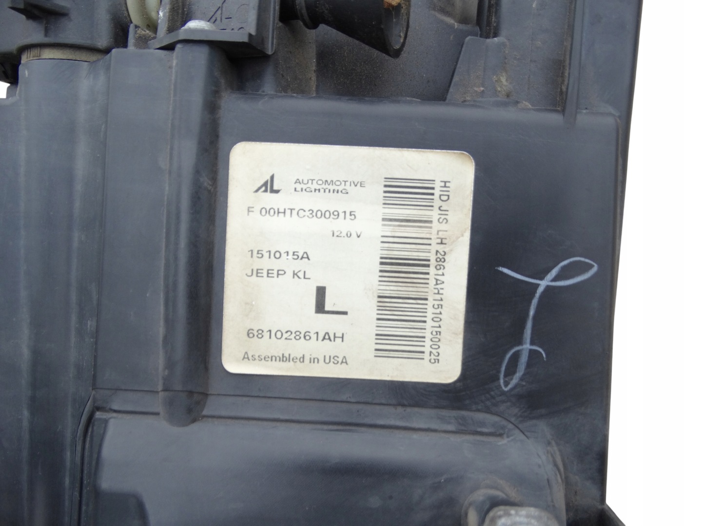 light left front left XENON JEEP CHEROKEE V KL 13-18 complete 68102861AH